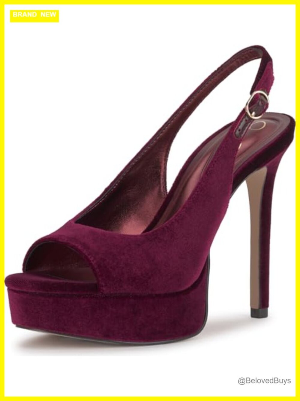 Jessica Simpson Sibilla Slingback Platform Pump Peep Toe Women's Heels